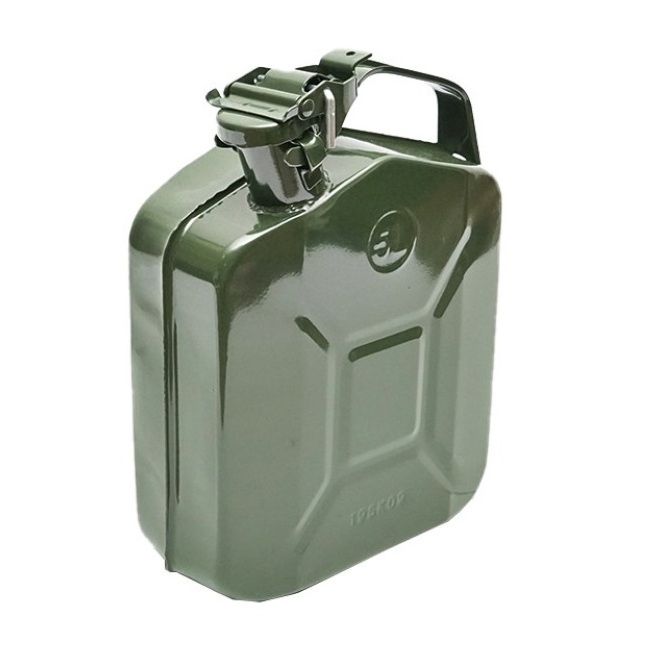 Canistra din metal pentru combustibil, capacitate 5l, culoare verde Canistra din metal pentru combustibil, capacitate 5l, culoare verde