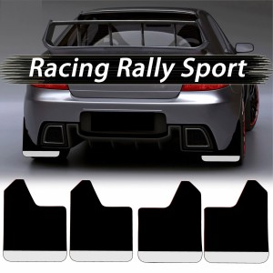 Set 4 Aparatori Noroi SPORT din cauciuc pentru autoturisme, universale,  model Silver, dimensiune 30 x 23cm