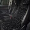 Husa Premium pentru scaun auto cu bile de masaj din lemn, dimensiune 122 x 42 cm, culoare Negru