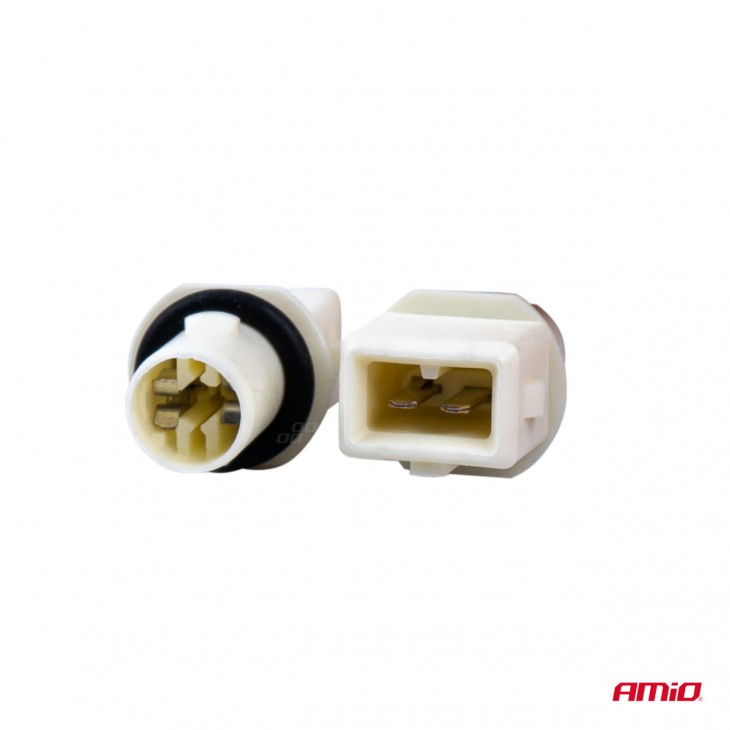 Set 2 socluri bec T10, W5W, W3W, W16W, cu garnitura din cauciuc -  - AMIO