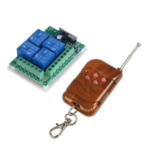 Kit Telecomanda + Receptor cu 4 canale pentru automatizari (tip1) Kit Telecomanda + Receptor cu 4 canale pentru automatizari (tip1)