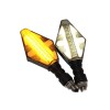 Set 2 lampi Semnalizare Moto, model CROSS, cu 2 functii, pozitie si semnalizare, tensiune 12V Set 2 lampi Semnalizare Moto, model CROSS, cu 2 functii, pozitie si semnalizare, tensiune 12V