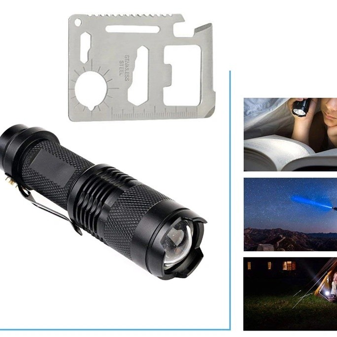 Kit complet de supravieturire 18-in-1 piese pentru camping, calatorii, offroad, ATV, SSV Kit complet de supravieturire 18-in-1 piese pentru camping, calatorii, offroad, ATV, SSV