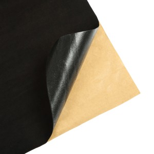 Rola material textil autoadeziv pentru reconditionari interioare auto sau incinte acustice, dimensiune 10m x 1m, culoare Neagra, grosime 2mm