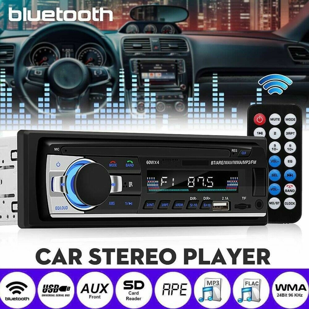 Player Auto, 4 x 60W cu  Bluetooth, Telefon, Radio, MP3, AUX, Card MicroSD, Telecomanda -  - AVEX