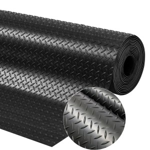 Covor Antiderapant din Cauciuc, Linoleum din Cauciuc pentru Protectie Podea Auto - model DIAMOND