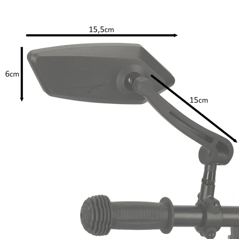 Set 2 Oglinzi retrovizoare pentru bicicleta, reglabile 360 grade, culoare Neagra Set 2 Oglinzi retrovizoare pentru bicicleta, reglabile 360 grade, culoare Neagra