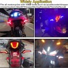 Set 2 lampi Semnalizare Moto, model BUMERANG, cu 2 functii, pozitie si semnalizare, tensiune 12V Set 2 lampi Semnalizare Moto, model BUMERANG, cu 2 functii, pozitie si semnalizare, tensiune 12V
