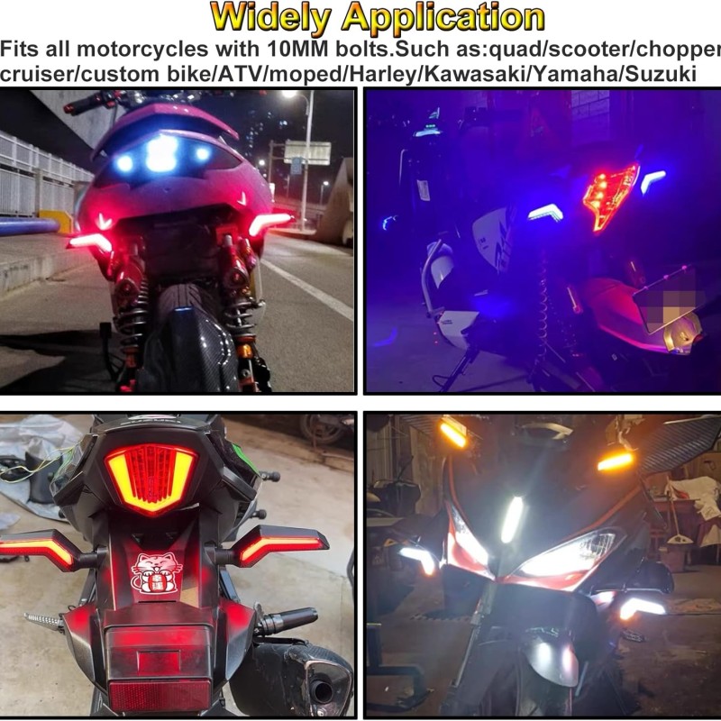 Set 2 lampi Semnalizare Moto, model BUMERANG, cu 2 functii, pozitie si semnalizare, tensiune 12V Set 2 lampi Semnalizare Moto, model BUMERANG, cu 2 functii, pozitie si semnalizare, tensiune 12V