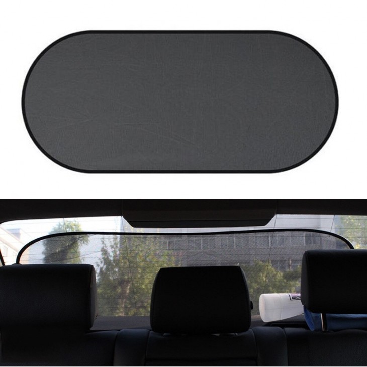Set Protectie Solara Auto format din 3 piese, parasolar luneta + 2 parasolare laterale, prindere cu ventuze -  - AVEX