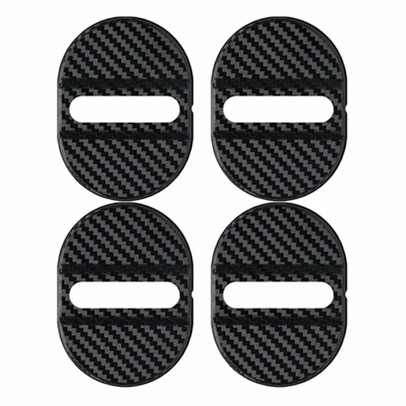 Set 4 buc. Ornamente Inchidere Usa, finisaj Carbon, culoare Neagra