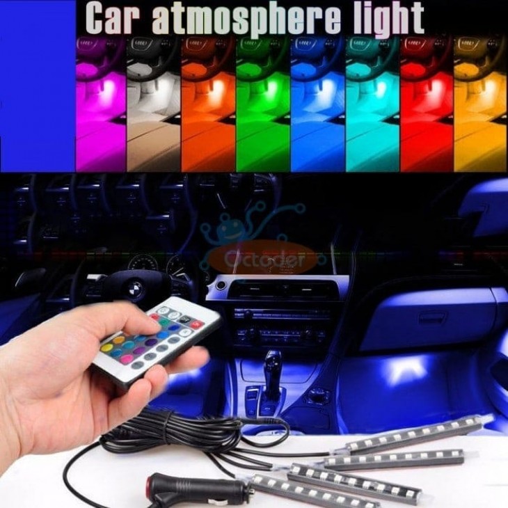 Lumini UnderCar LED - RGB pentru interior sau exterior cu telecomanda - 22cm -  - AVEX