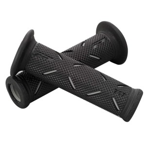 Set 2 buc. Manere Moto/ATV din cauciuc antiderapant, universale, culoare Neagra