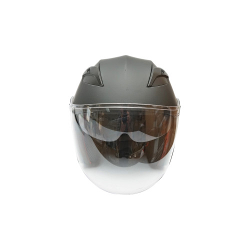 Casca moto tip jet neagra cu viziera transparenta si ochelari de soare, marimea L, model Urban Casca moto tip jet neagra cu viziera transparenta si ochelari de soare, marimea L, model Urban
