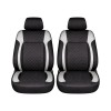 Set huse scaune auto Premium, model DIAMOND Core, design Sportiv,  universale, ergonomice, Piele Ecologica Matlasata, culoare Negru/Gri