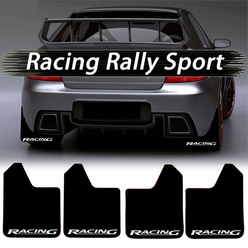 Set 4 Aparatori Noroi SPORT din cauciuc pentru autoturisme, universale, model Racing, dimensiune 30 x 23cm Set 4 Aparatori Noroi SPORT din cauciuc pentru autoturisme, universale, model Racing, dimensiune 30 x 23cm