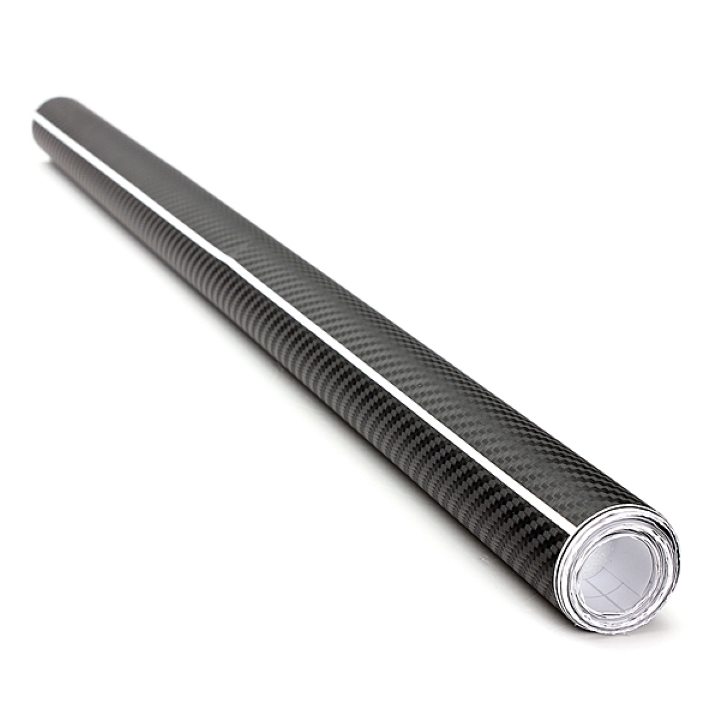 Rola folie colantare auto Carbon 3D, culoare neagra, lungime 28m x 1,27m