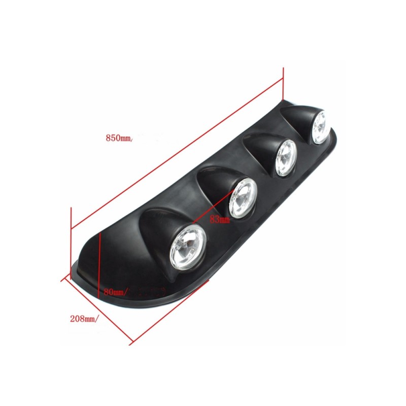 Ansamblu format din 4 proiectoare cu Led si Angel Eyes, montaj pe plafon sau capota, alimentare 12V, lungime 85cm, destinat vehiculelor Off-Road Ansamblu format din 4 proiectoare cu Led si Angel Eyes, montaj pe plafon sau capota, alimentare 12V, lungime 85cm, destinat vehiculelor Off-Road