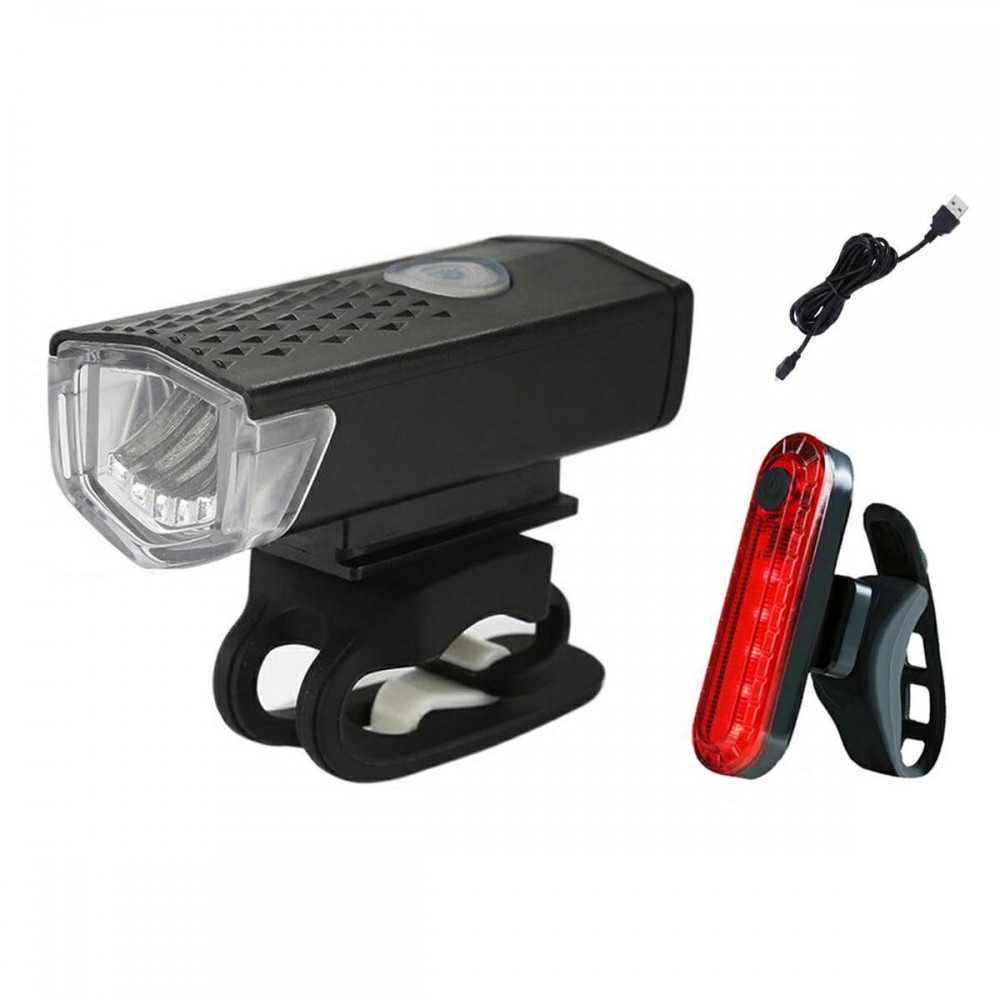Kit Bicicleta Lampa Frontala LED + Lampa Stop LED ZD41B -  - AVEX