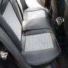 Set huse scaune auto Premium, model BLAZE Prime, design Sportiv,  universale, ergonomice, Piele Ecologica cu insertii textile, culoare Negru/Gri