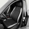 Set huse scaune auto Premium, model DIAMOND Core, design Sportiv,  universale, ergonomice, Piele Ecologica Matlasata, culoare Negru/Gri
