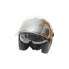 Casca moto tip jet neagra cu viziera transparenta si ochelari de soare, marimea L, model Urban Casca moto tip jet neagra cu viziera transparenta si ochelari de soare, marimea L, model Urban