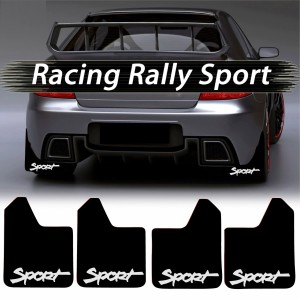Set 4 Aparatori Noroi SPORT din cauciuc pentru autoturisme, universale,  model Sport, dimensiune 30 x 23cm