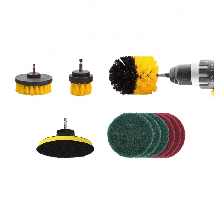 Set 10 piese perii de curatare si slefuire -  - AMIO