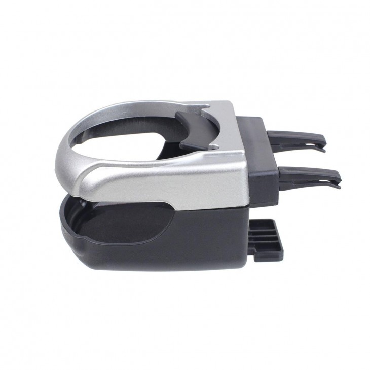 Suport auto universal pentru pahare, montaj in grila de ventilatie, culoare argintiu, DH-04 -  - AMIO