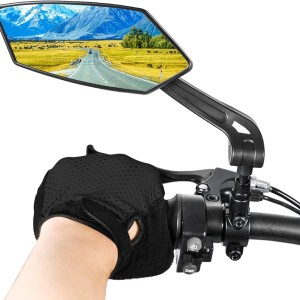 Set 2 Oglinzi retrovizoare pentru bicicleta, reglabile 360 grade, culoare Neagra Set 2 Oglinzi retrovizoare pentru bicicleta, reglabile 360 grade, culoare Neagra