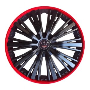 Set 4 capace roti VELAR Pulse Red, design Sport cu accente rosii, ABS rezistent, Universal, pentru jante R15 Set 4 capace roti VELAR Pulse Red, design Sport cu accente rosii, ABS rezistent, Universal, pentru jante R15