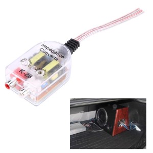 Convertor nivel semnal Hi-Low STEREO cu intrare 2 x RCA Convertor nivel semnal Hi-Low STEREO cu intrare 2 x RCA