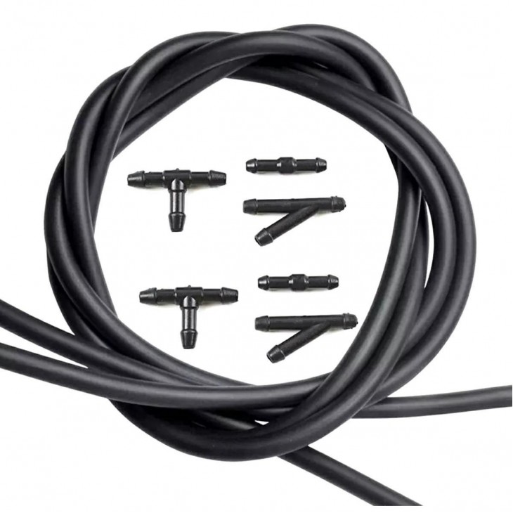 Set Universal cu 2 diuze spalare parbriz + furtunuri si accesorii de montaj -  - AVEX