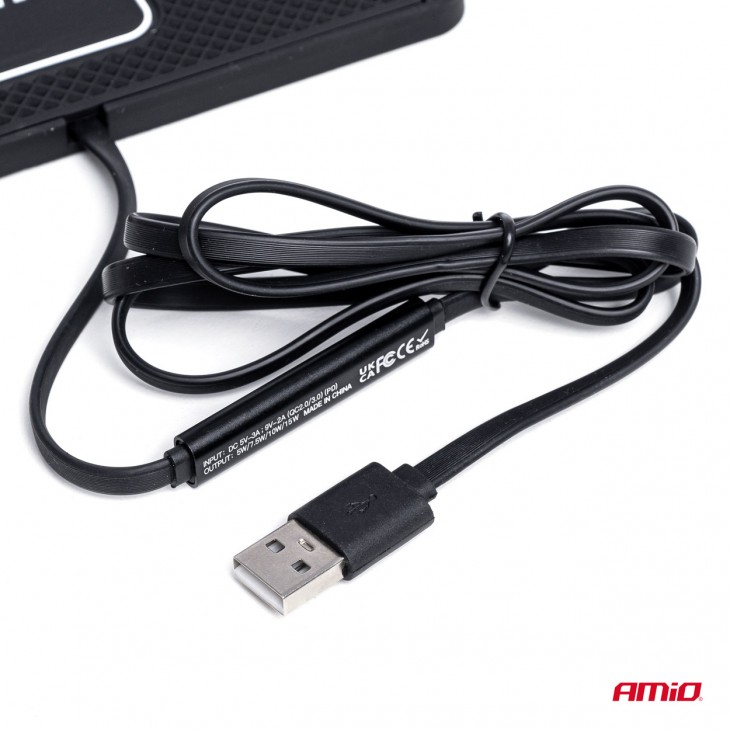 Incarcator auto wireless pentru telefon cu incarcare rapida, 15W - AVX-AM03144 - AMIO