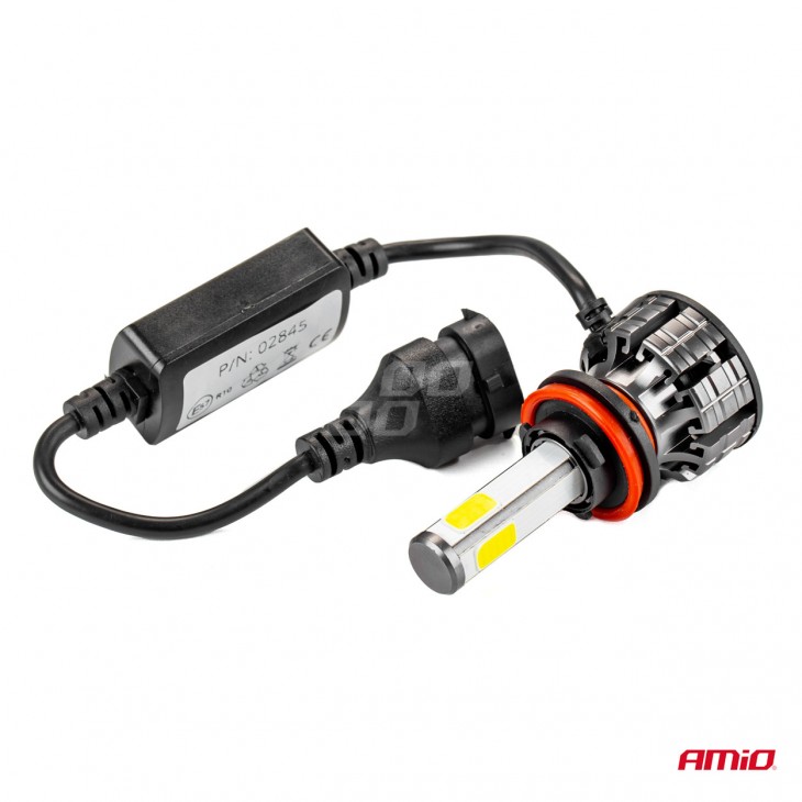 Instalatie LED COB 2Side AMiO, compatibil H9, H9, H11, destinat competitiilor auto sau off-road - AVX-AM02845 - AMIO