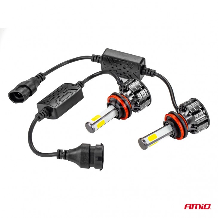 Instalatie LED COB 2Side AMiO, compatibil H9, H9, H11, destinat competitiilor auto sau off-road - AVX-AM02845 - AMIO