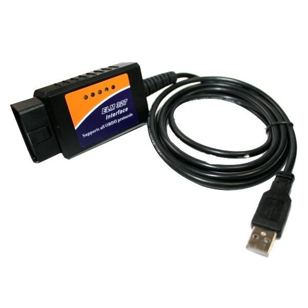 Interfata diagnoza auto OBD2 ELM 327, conectare prin USB