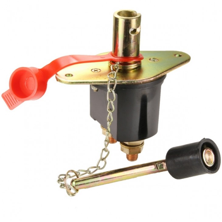 Intrerupator Contact General dimensiune MARE pentru Camioane, 12V - 24V, cu cheie metalica - AVX-T4526 - AVEX