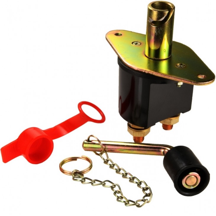 Intrerupator Contact General dimensiune MARE pentru Camioane, 12V - 24V, cu cheie metalica - AVX-T4526 - AVEX