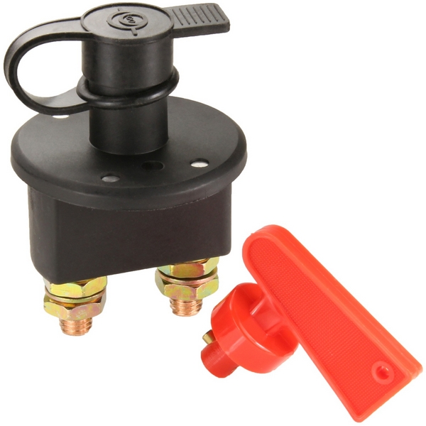 Intrerupator Contact General dimensiune MICA pentru Autoutilitara, 12V - 24V, cu cheie din plastic