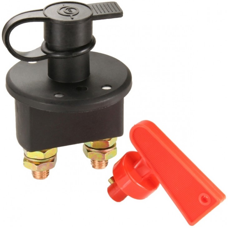 Intrerupator Contact General dimensiune MICA pentru Autoutilitara, 12V - 24V, cu cheie din plastic