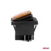 Intrerupator On/Off, 12/24V, dreptunghiular, waterproof, iluminat culoare Galben, destinatie auto, utilitare, Off-Road, ATV, SSV, QUAD, AMIO Intrerupator On/Off, 12/24V, dreptunghiular, waterproof, iluminat culoare Galben, destinatie auto, utilitare, Off-Road, ATV, SSV, QUAD, AMIO