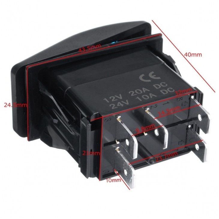 Intrerupator ”ROOF LIGHTS” pentru Off-Road, ATV, SSV, QUAD - AVX-T160818-5 - AVEX