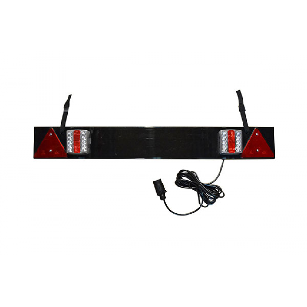 Bara Pentru Remorca Cu 2 Reflectoare Led Si 2 Triunghiuri Reflectorizante. Cablu De 5 M Jbm - 20449 - JBM
