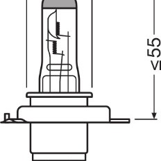 Bec 12V H4 60/55 W Night Breaker Laser Nextgen +150% Blister 1 Buc Osram