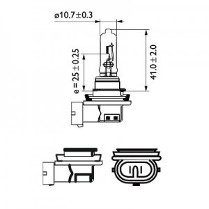 Bec Far H9 Pgj19-5 65W 12V Vision Philips