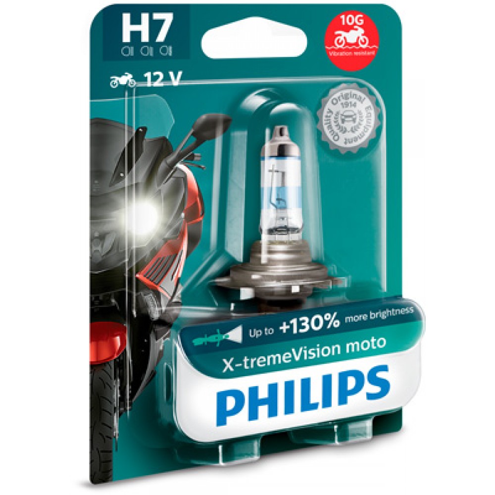 Bec Moto H7 X-Treme Vision 12V 55W (Blister) Philips