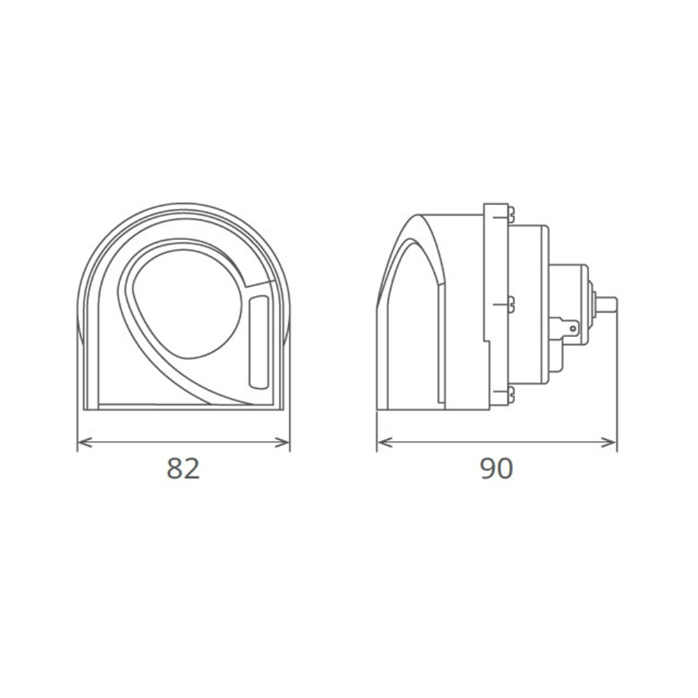 Claxon Electromagnetic, Tip Melc, 24V 3A Ton Jos, Design Light - 10009 - SEGER