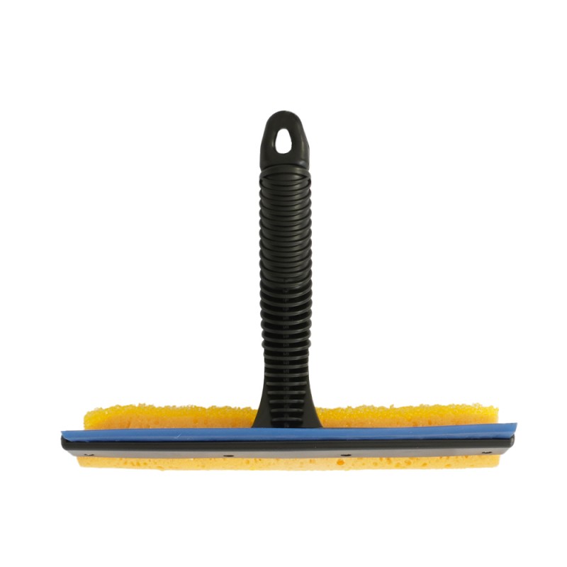 Curatitor Lamela Cauciuc Si Burete Cu Maner Scurt