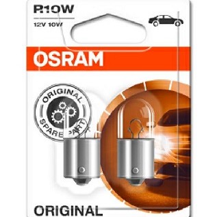 Set 2 Becuri 12V R10W Original Blister Osram - 10216 - ams-OSRAM